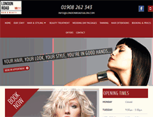 Tablet Screenshot of londonroadsalon.com